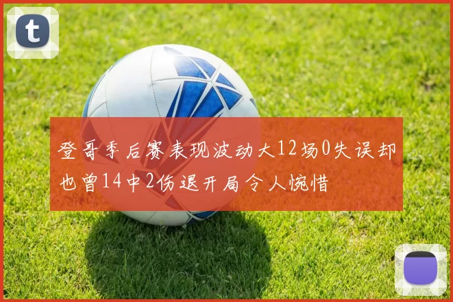 登哥季后赛表现波动大12场0失误却也曾14中2伤退开局令人惋惜